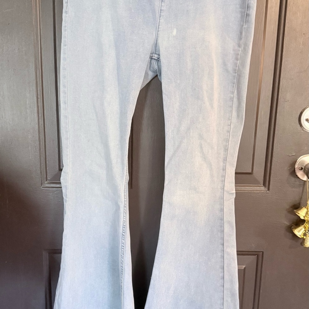 We The Free Sky Blue Flare Jeans